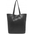 Depeche shopper taske i sort skind