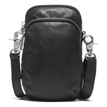 Depeche mobile taske i sort skind med lang rem