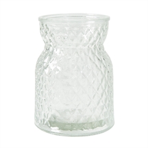 Speedtsberg fyrfadsrombe / vase i klar glas