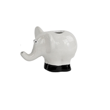 Speedtsberg elefant vase i hvidt keramik