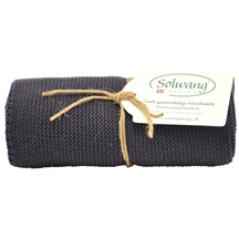Solwang Design økologisk mørk varm grå køkken håndklæde 