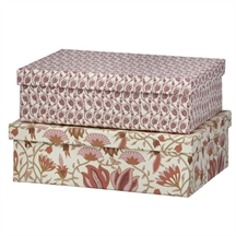 Bungalow oblong duo box Lily ruby large