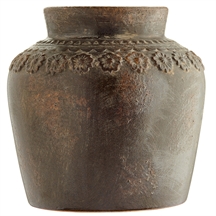 byliving Copenhagen stor brun potte i keramik