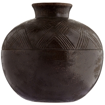 byliving Copenhagen brun vase i keramik